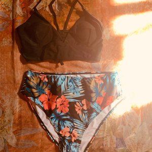 Tropical Tie Back Bikini